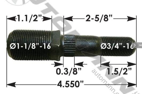 E-8951L-Round Collar Should Stud, (product_type), (product_vendor) - Nick's Truck Parts