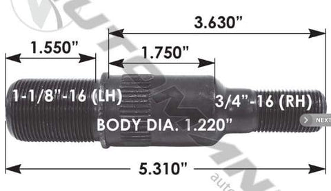 E-8976L-Round Collar Should Stud, (product_type), (product_vendor) - Nick's Truck Parts