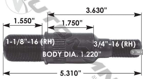 E-8976R-Round Collar Should Stud, (product_type), (product_vendor) - Nick's Truck Parts