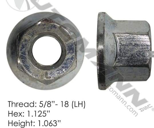 E-9022L-Flanged Nut (One Piece), (product_type), (product_vendor) - Nick's Truck Parts