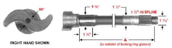 E-9087-Air Brake S Camshaft, (product_type), (product_vendor) - Nick's Truck Parts