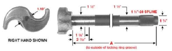E-9101-Air Brake S Camshaft, (product_type), (product_vendor) - Nick's Truck Parts