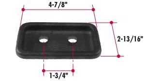 E257-Mack Lower Wear Pad, (product_type), (product_vendor) - Nick's Truck Parts