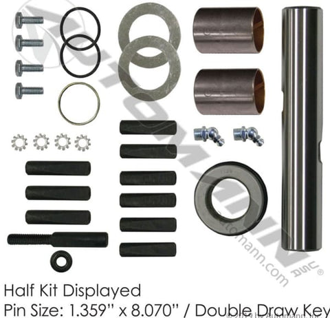 FKP-110-B-Standard King Pin Kit  Dana 160S-1200S, (product_type), (product_vendor) - Nick's Truck Parts
