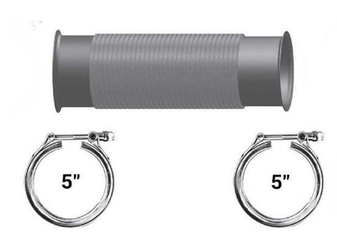 FL-28522-000-5in.X15.5 Flare/Flare CLAMP SS, (product_type), (product_vendor) - Nick's Truck Parts