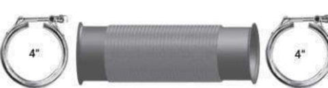 FL-28578-000-4in.X15.5 Flare/Flare CLAMP SS, (product_type), (product_vendor) - Nick's Truck Parts