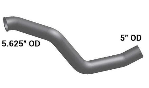 FT-5246M-5in.4-Bend OD/Flare Pipe ALZ, (product_type), (product_vendor) - Nick's Truck Parts