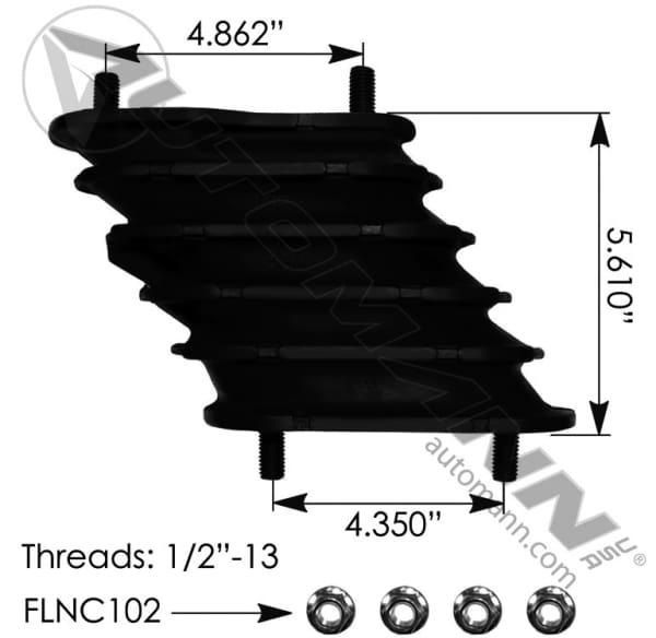 HS98-Hendrickson Type Load Cushion-Model HAULMAAX, (product_type), (product_vendor) - Nick's Truck Parts