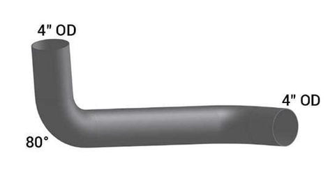 IH-3833C1-International 80 Degree Elbow, 4in. OD/OD Pipe, (product_type), (product_vendor) - Nick's Truck Parts