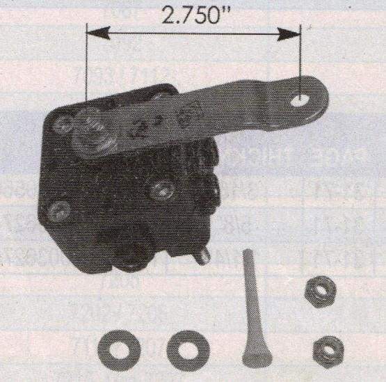 KD2262-Height Control Valve-Cab-Barksdale with  2.75 in. Arm, (product_type), (product_vendor) - Nick's Truck Parts