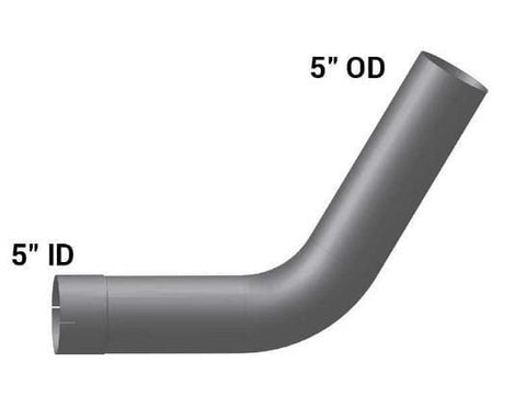 KW-17876C-Elbow,5in.60 Deg ID/OD Chrome, (product_type), (product_vendor) - Nick's Truck Parts