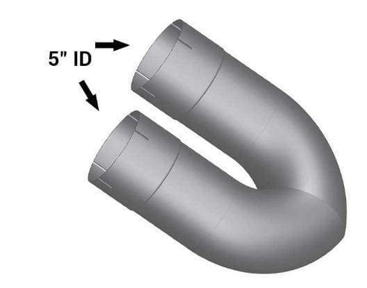 KW-ACUP-Kenworth 5in.2-Bend ID/ID U-Pipe ALZ, (product_type), (product_vendor) - Nick's Truck Parts
