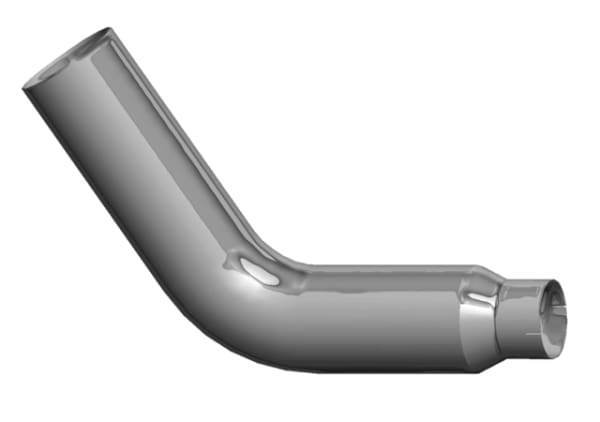 Lincoln Chrome-L6006-E09-A23-1103-60 Degree Chrome Elbow, (product_type), (product_vendor) - Nick's Truck Parts