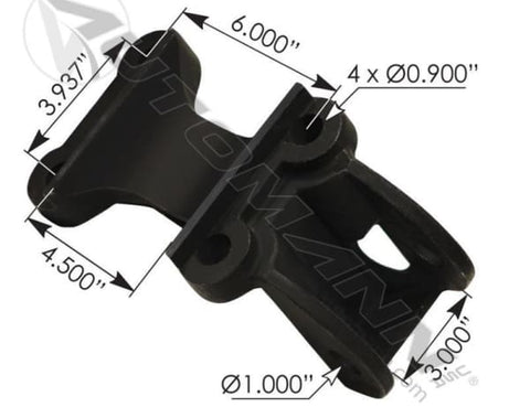 M163081-Hutch Axle Seat Torque Rod Bracket, (product_type), (product_vendor) - Nick's Truck Parts