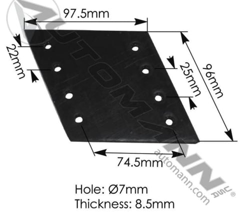 M592684-Exhaust Bracket Kenworth, (product_type), (product_vendor) - Nick's Truck Parts