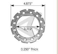 MCK4  -  MCK112B  -  Mack 3.5 in. Lock Washer, (product_type), (product_vendor) - Nick's Truck Parts