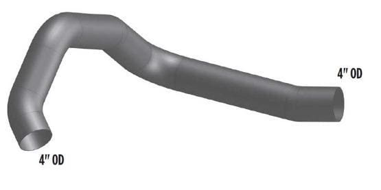 MK-4969-4in. 5-Bend OD/OD Pipe, (product_type), (product_vendor) - Nick's Truck Parts
