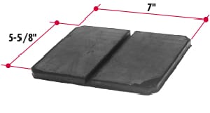 N134-Rubber Pad-Neway Type-Model AR120, (product_type), (product_vendor) - Nick's Truck Parts