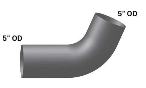 PB-01726C-Elbow,5in. 67 Deg OD/OD Chrome, (product_type), (product_vendor) - Nick's Truck Parts