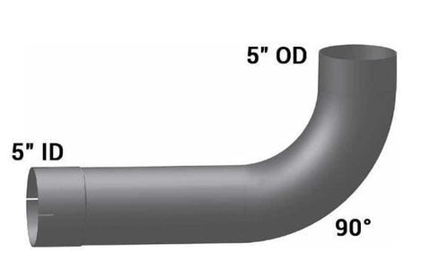 PB-09456-5in. ID/OD Elbow, 90 Degree Bend ALZ, (product_type), (product_vendor) - Nick's Truck Parts