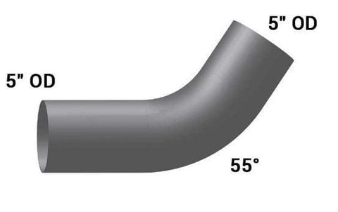 PB-13056-Elbow,5in. 56 Deg OD/OD ALZ, (product_type), (product_vendor) - Nick's Truck Parts