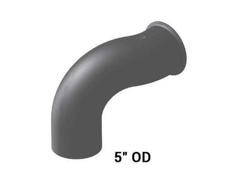 PB-13822-5in. 2-Bend OD/Flare Turbo Pyro ALZ, (product_type), (product_vendor) - Nick's Truck Parts