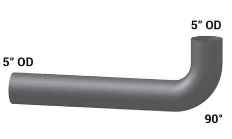 PB-15100-90X100880-90 Degree Elbow, 5in. OD/OD ALZ, (product_type), (product_vendor) - Nick's Truck Parts