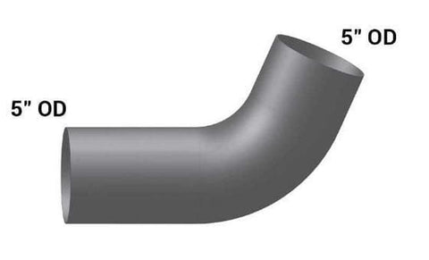 PB6-01726C-Elbow,6in. 67 Deg OD/R5in.OD Chrome, (product_type), (product_vendor) - Nick's Truck Parts
