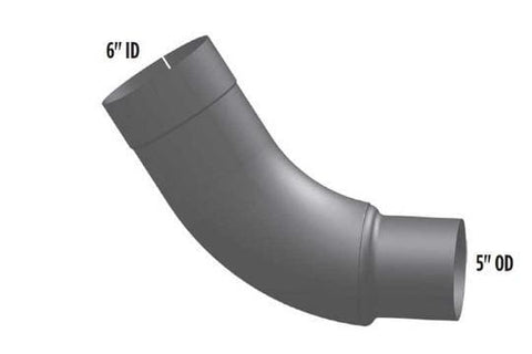 PB6-13056CID-Elbow,6 in.56 Deg OD/R5in.OD Chrome, (product_type), (product_vendor) - Nick's Truck Parts