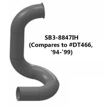 SB3-8847IH-3.5in.3-Bend OD/Flare ALZ, (product_type), (product_vendor) - Nick's Truck Parts