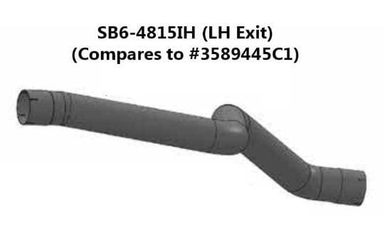 SB6-4815IH-2-4in. 4-Bend Overaxle Pipe ID/ID, (product_type), (product_vendor) - Nick's Truck Parts