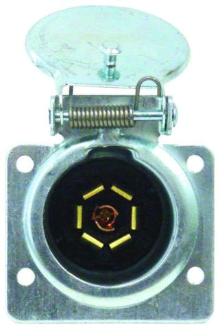 Tectran-690-72-Light Duty 7-Way Blade Style Socket Metal, (product_type), (product_vendor) - Nicks Truck Parts