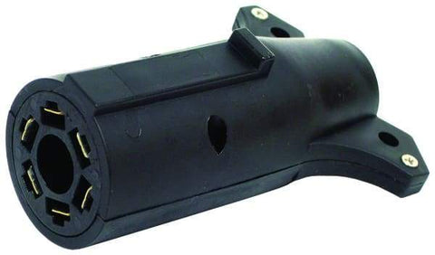 Tectran-691-82-Adapter-7-Way Blade to 6-Way Round-Brake pin in center of 6-Way, (product_type), (product_vendor) - Nicks Truck Parts