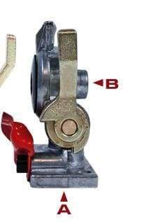 Tectran-9214-Emergency Handle Style Shutoff Gladhand (Nylon ftg), (product_type), (product_vendor) - Nicks Truck Parts