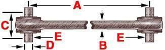 TMR536  -  Bearing Style Torque Rod (Bushed), (product_type), (product_vendor) - Nick's Truck Parts