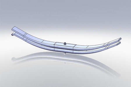 TRA-2757- Binkley 2 Leaf Trailer Spring, (product_type), (product_vendor) - Nick's Truck Parts