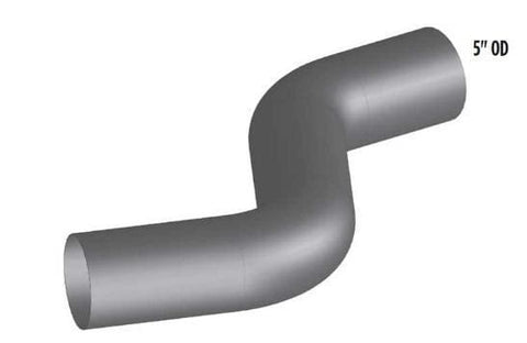 VG-0883-5in. 2-Bend OD/OD Pipe ALZ, (product_type), (product_vendor) - Nick's Truck Parts