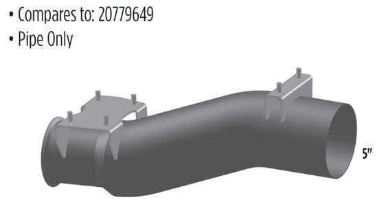 VG-9649-5in. 2-Bend OD/R 4in. Flare Pyro ALZ, (product_type), (product_vendor) - Nick's Truck Parts