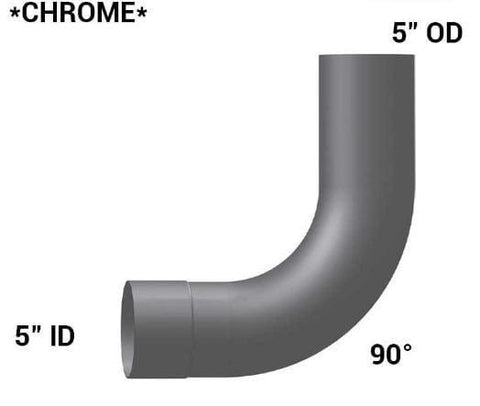 WS-3540C-Elbow,5in. 90 Deg ID/OD Chrome, (product_type), (product_vendor) - Nick's Truck Parts