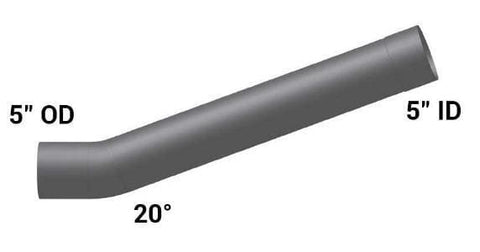 WS-3561-Elbow,5in. 20 Deg ID/OD ALZ, (product_type), (product_vendor) - Nick's Truck Parts